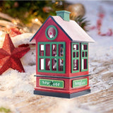 Maxbell Christmas Music Box Cute Christmas Decoration for Living Room Holiday Indoor red