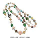 Maxbell Beaded Phone Charms Strap Phone Charm Chain for Birthday Gift Backpack Women Green