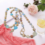 Maxbell Beaded Phone Charms Strap Phone Charm Chain for Birthday Gift Backpack Women Brown