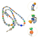 Maxbell Beaded Phone Charms Strap Phone Charm Chain for Birthday Gift Backpack Women Blue