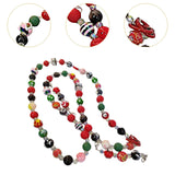 Maxbell Beaded Phone Charms Strap Phone Charm Chain for Birthday Gift Backpack Women Red