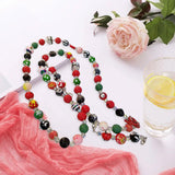 Maxbell Beaded Phone Charms Strap Phone Charm Chain for Birthday Gift Backpack Women Red