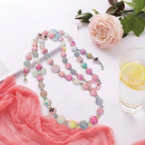 Maxbell Beaded Phone Charms Strap Phone Charm Chain for Birthday Gift Backpack Women PInk