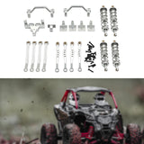 1/16 RC Car Metal Upgrade Kits Front and Rear Shock Brackets for C64 Crawler Silver