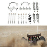 1/16 RC Car Metal Upgrade Kits Front and Rear Shock Brackets for C64 Crawler Silver