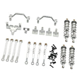 1/16 RC Car Metal Upgrade Kits Front and Rear Shock Brackets for C64 Crawler Silver