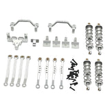 1/16 RC Car Metal Upgrade Kits Front and Rear Shock Brackets for C64 Crawler Silver