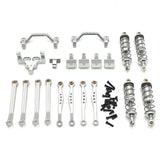 1/16 RC Car Metal Upgrade Kits Front and Rear Shock Brackets for C64 Crawler Silver