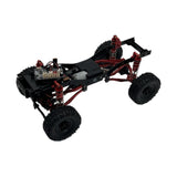 Maxbell 1/16 RC Car Metal Upgrade Kits Front and Rear Shock Brackets for C64 Crawler Red