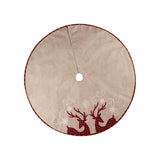 Maxbell Christmas Tree Skirt Reusable Elegant Tree Mat for Entrances Festival Office