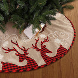 Maxbell Christmas Tree Skirt Reusable Elegant Tree Mat for Entrances Festival Office
