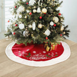 Maxbell Christmas Tree Skirt Reusable Christmas Tree Apron for Festive Party Bedroom