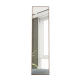 Maxbell 4rd generation packaging upgrade brown solid wood frame full body mirror,