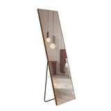 Maxbell 4rd generation packaging upgrade brown solid wood frame full body mirror,