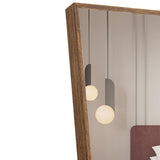 Maxbell 4rd generation packaging upgrade brown solid wood frame full body mirror,
