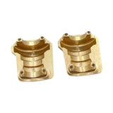 2 Pieces 1/10 Brass Front Rear Bridge Axle Cover Spare Parts for R1001 R1002