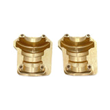 2 Pieces 1/10 Brass Front Rear Bridge Axle Cover Spare Parts for R1001 R1002