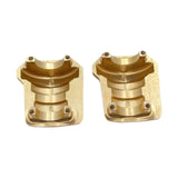 2 Pieces 1/10 Brass Front Rear Bridge Axle Cover Spare Parts for R1001 R1002