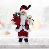 Maxbell Santa Claus Doll Decorative Gift Holiday Decoration for Desk Ornament Office