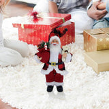 Maxbell Santa Claus Doll Decorative Gift Holiday Decoration for Desk Ornament Office