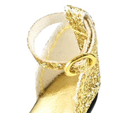 Maxbell 1:6 High Heeled Shoes Doll Decoration Accessories for 12 inch Action Figures Gold