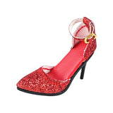 Maxbell 1:6 High Heeled Shoes Doll Decoration Accessories for 12 inch Action Figures Red