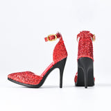 Maxbell 1:6 High Heeled Shoes Doll Decoration Accessories for 12 inch Action Figures Red