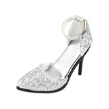 Maxbell 1:6 High Heeled Shoes Doll Decoration Accessories for 12 inch Action Figures Argent