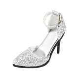 Maxbell 1:6 High Heeled Shoes Doll Decoration Accessories for 12 inch Action Figures Argent