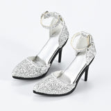 Maxbell 1:6 High Heeled Shoes Doll Decoration Accessories for 12 inch Action Figures Argent