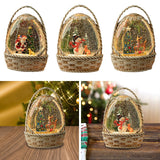 Maxbell Christmas Snow Globe Gift Home Decor Crafts Ornament for Bedroom Cafes Shops elder