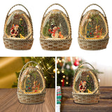 Maxbell Christmas Snow Globe Gift Home Decor Crafts Ornament for Bedroom Cafes Shops elder