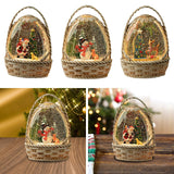 Maxbell Christmas Snow Globe Gift Home Decor Crafts Ornament for Bedroom Cafes Shops elder