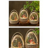 Maxbell Christmas Snow Globe Gift Home Decor Crafts Ornament for Bedroom Cafes Shops elder