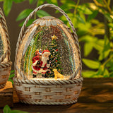 Maxbell Christmas Snow Globe Gift Home Decor Crafts Ornament for Bedroom Cafes Shops elder