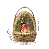 Maxbell Christmas Snow Globe Gift Home Decor Crafts Ornament for Bedroom Cafes Shops snowman