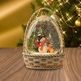 Maxbell Christmas Snow Globe Gift Home Decor Crafts Ornament for Bedroom Cafes Shops snowman
