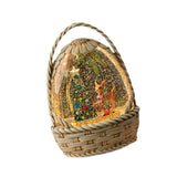 Maxbell Christmas Snow Globe Gift Home Decor Crafts Ornament for Bedroom Cafes Shops Christmas tree
