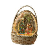 Maxbell Christmas Snow Globe Gift Home Decor Crafts Ornament for Bedroom Cafes Shops Christmas tree