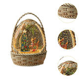 Maxbell Christmas Snow Globe Gift Home Decor Crafts Ornament for Bedroom Cafes Shops Christmas tree