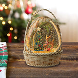Maxbell Christmas Snow Globe Gift Home Decor Crafts Ornament for Bedroom Cafes Shops Christmas tree