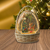 Maxbell Christmas Snow Globe Gift Home Decor Crafts Ornament for Bedroom Cafes Shops Christmas tree