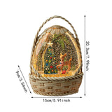 Maxbell Christmas Snow Globe Gift Home Decor Crafts Ornament for Bedroom Cafes Shops Christmas tree