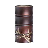 Maxbell Copper Bamboo Section Incense Burner for Hotel Teahouse Buddhist Temple