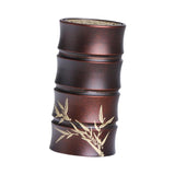Maxbell Copper Bamboo Section Incense Burner for Hotel Teahouse Buddhist Temple