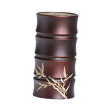 Maxbell Copper Bamboo Section Incense Burner for Hotel Teahouse Buddhist Temple