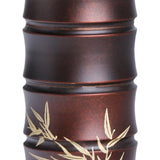 Maxbell Copper Bamboo Section Incense Burner for Hotel Teahouse Buddhist Temple