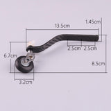 Carbon Fiber Landing Gear Tail Wheel Assembly PU Tire DIY Parts for RC Plane 50CC