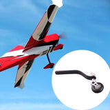 Carbon Fiber Landing Gear Tail Wheel Assembly PU Tire DIY Parts for RC Plane 50CC