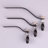 Carbon Fiber Landing Gear Tail Wheel Assembly PU Tire DIY Parts for RC Plane 85CC to100CC